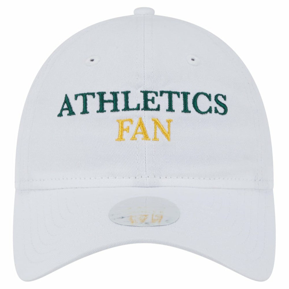 Athletics Women's Team Fan 9TWENTY Adjustable Hat - White | New Era