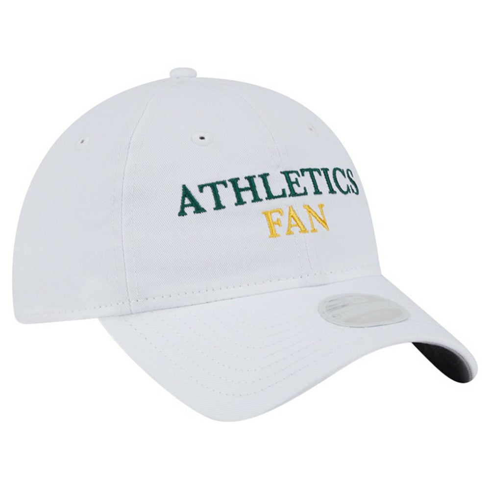 Athletics Women's Team Fan 9TWENTY Adjustable Hat - White | New Era