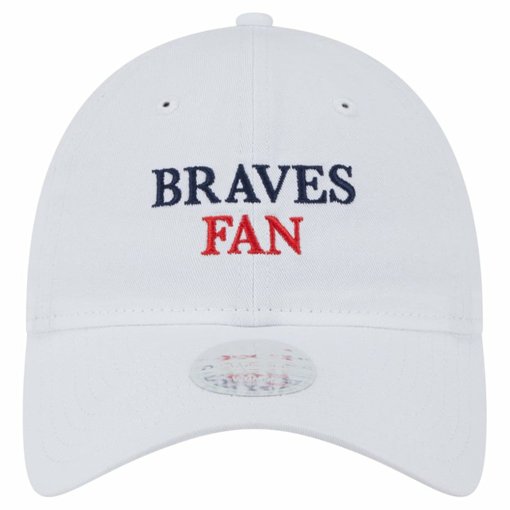 Atlanta Braves Women's Team Fan 9TWENTY Adjustable Hat - White | New Era