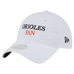 Baltimore Orioles Women's Team Fan 9TWENTY Adjustable Hat - White | New Era