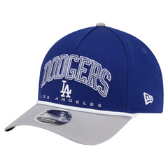 Los Angeles Dodgers Arch 9FORTY A-Frame M-Crown Adjustable Hat - Royal/Gray | New Era
