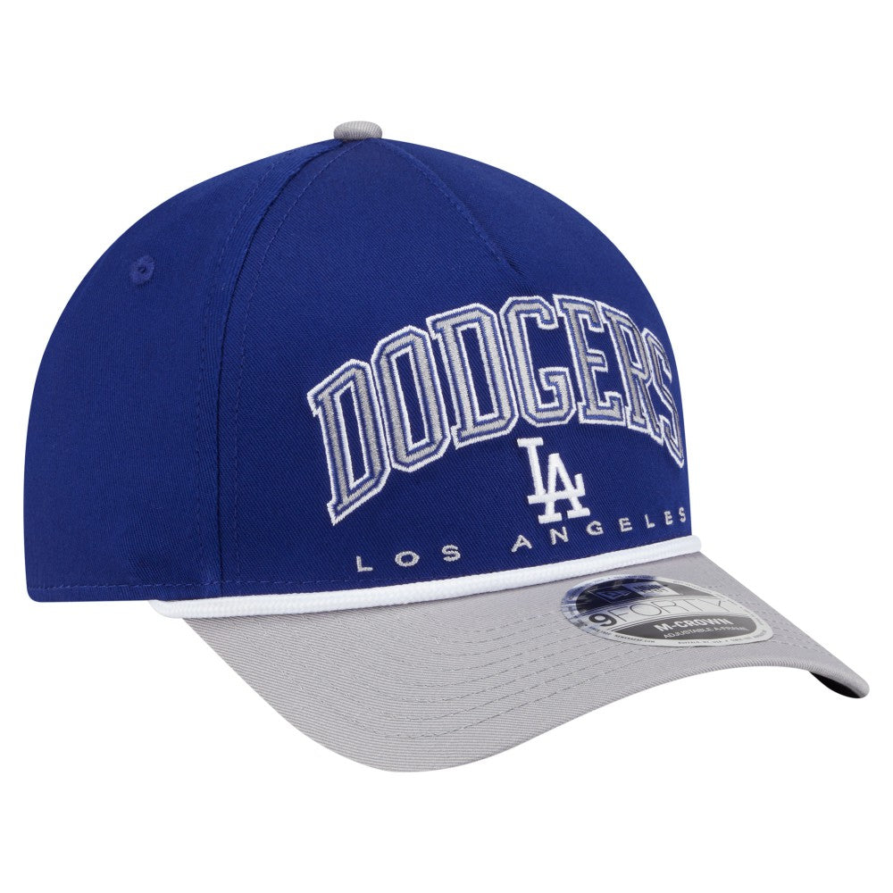 Los Angeles Dodgers Arch 9FORTY A-Frame M-Crown Adjustable Hat - Royal/Gray | New Era