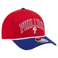Philadelphia Phillies Arch 9FORTY A-Frame M-Crown Adjustable Hat - Red/Royal | New Era