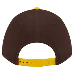 San Diego Padres Arch 9FORTY A-Frame M-Crown Adjustable Hat - Brown/Gold | New Era