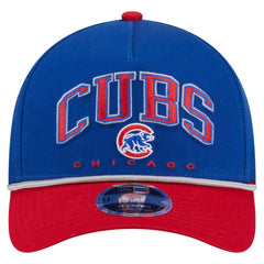 Chicago Cubs Arch 9FORTY A-Frame M-Crown Adjustable Hat - Royal/Red | New Era