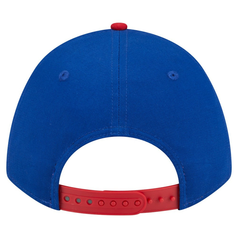 Chicago Cubs Arch 9FORTY A-Frame M-Crown Adjustable Hat - Royal/Red | New Era