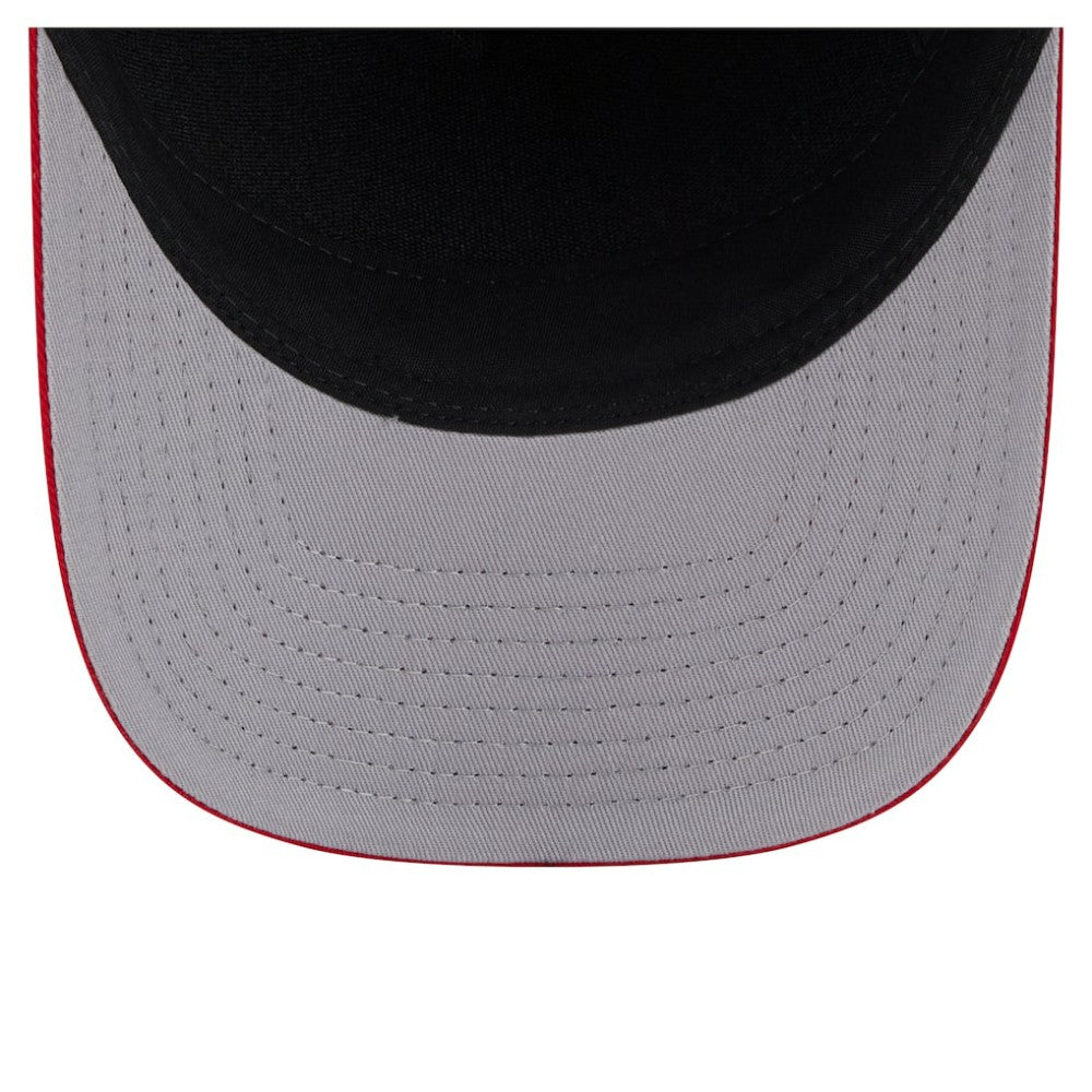 Atlanta Braves Arch 9FORTY A-Frame M-Crown Adjustable Hat - Navy/Red | New Era