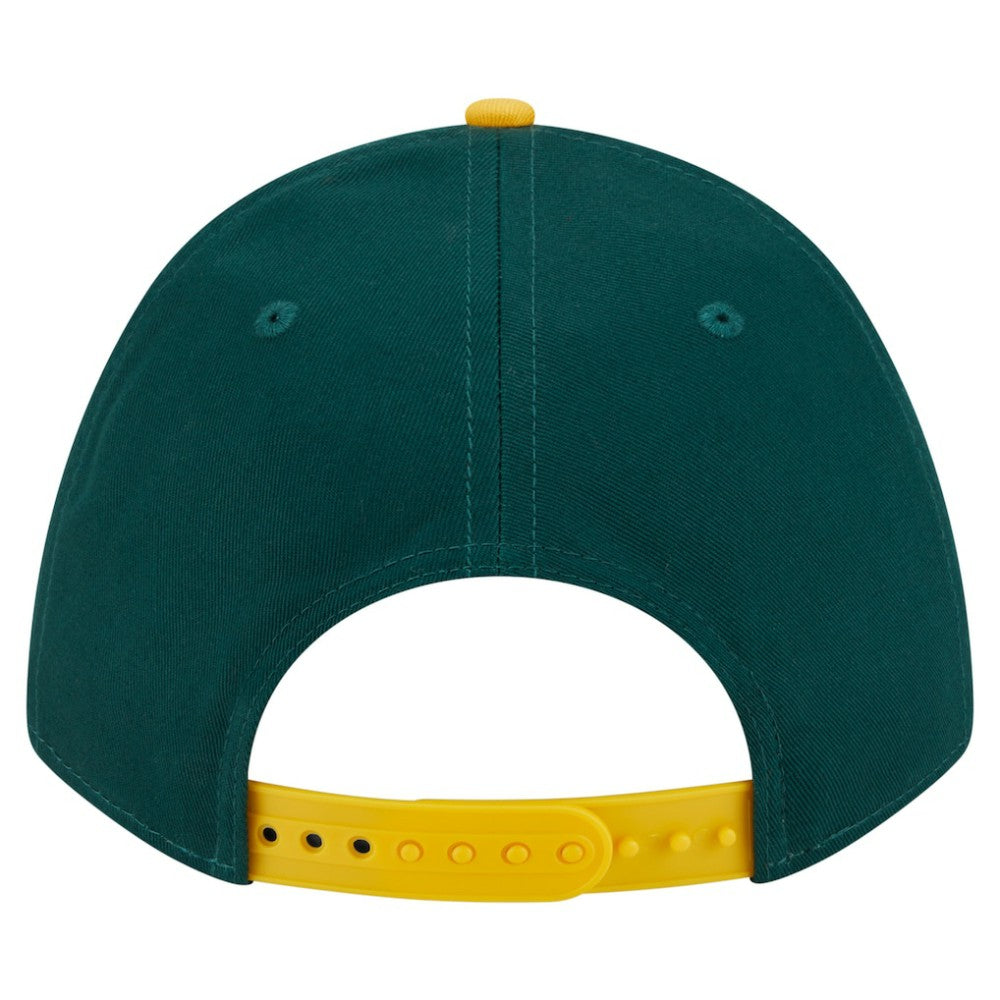 Athletics Arch 9FORTY A-Frame M-Crown Adjustable Hat - Green/Gold | New Era