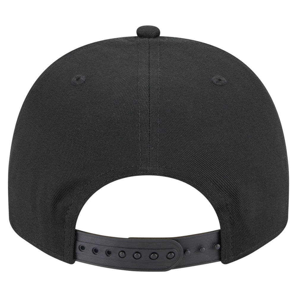 Los Angeles Angels Chainstitch 9FIFTY A-Frame Snapback Hat - Black | New Era