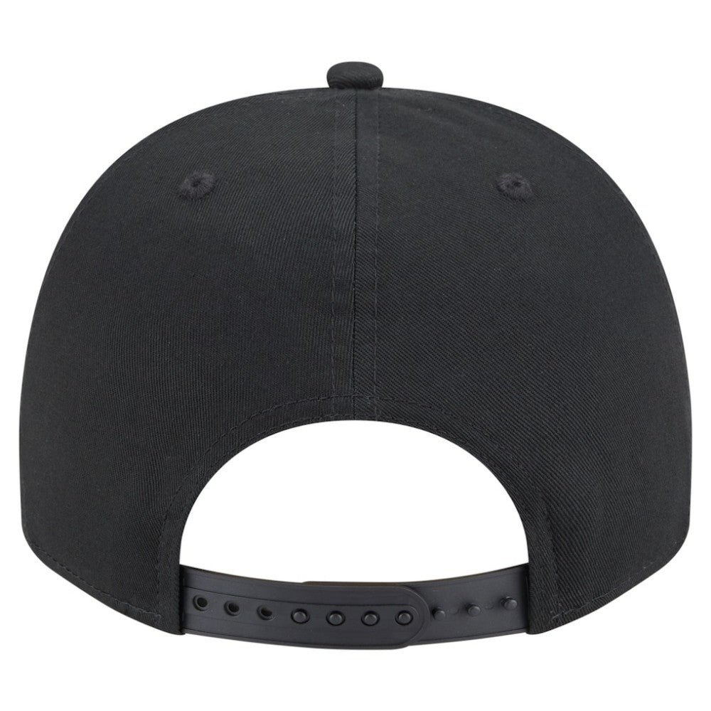 Atlanta Braves Chainstitch 9FIFTY A-Frame Snapback Hat - Black | New Era