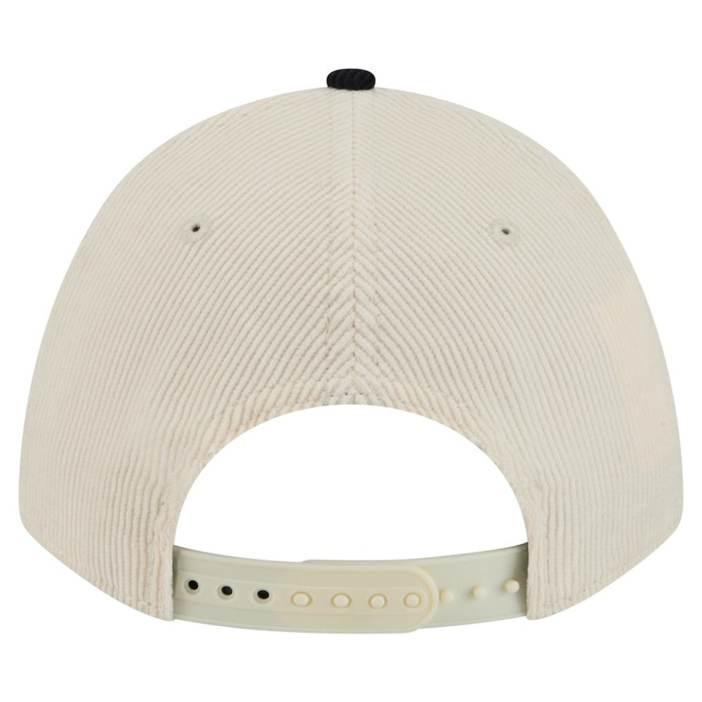 Detroit Tigers Sided Corduroy 9FORTY A-Frame Adjustable Hat - Cream/Navy | New Era