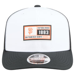 San Francisco Giants Established Patch 9SEVENTY Adjustable Hat - White/Black | New Era