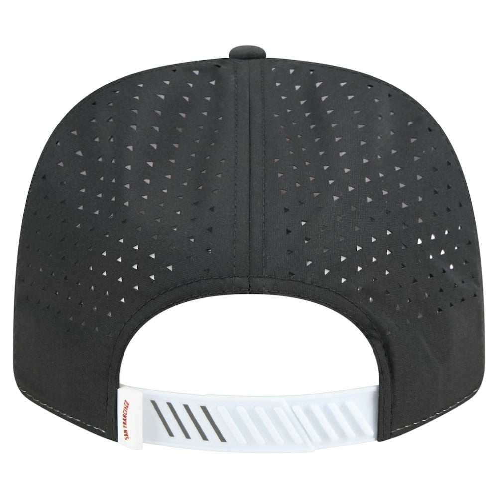 San Francisco Giants Established Patch 9SEVENTY Adjustable Hat - White/Black | New Era