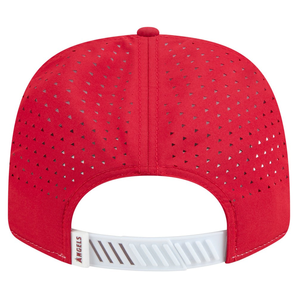 Los Angeles Angels Established Patch 9SEVENTY Adjustable Hat - White/Red | New Era