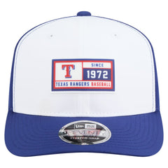 Texas Rangers Established Patch 9SEVENTY Adjustable Hat - White/Royal | New Era