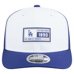Los Angeles Dodgers Established Patch 9SEVENTY Adjustable Hat - White/Royal | New Era