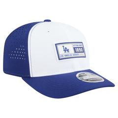 Los Angeles Dodgers Established Patch 9SEVENTY Adjustable Hat - White/Royal | New Era