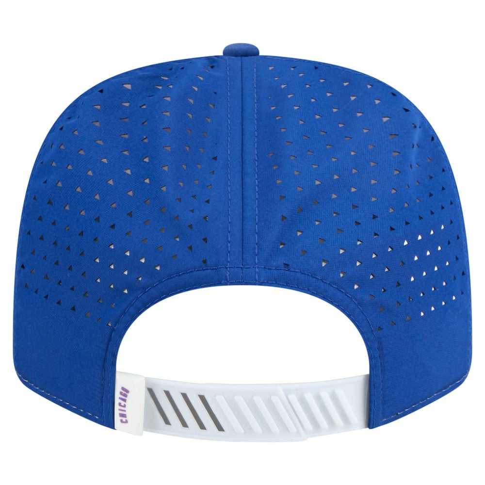 Chicago Cubs Established Patch 9SEVENTY Adjustable Hat - White/Royal | New Era