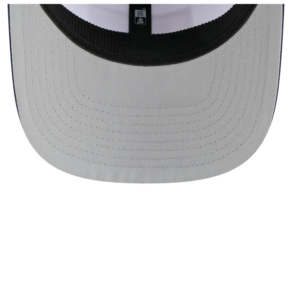 Milwaukee Brewers Established Patch 9SEVENTY Adjustable Hat - White/Navy | New Era