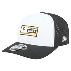 Pittsburgh Pirates Established Patch 9SEVENTY Adjustable Hat - White/Black | New Era