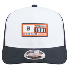 Detroit Tigers Established Patch 9SEVENTY Adjustable Hat - White/Navy | New Era