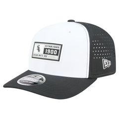 Chicago White Sox Established Patch 9SEVENTY Adjustable Hat - White/Black | New Era
