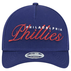Philadelphia Phillies Women's Metallic A-Frame 9FORTY Adjustable Hat - Royal | New Era