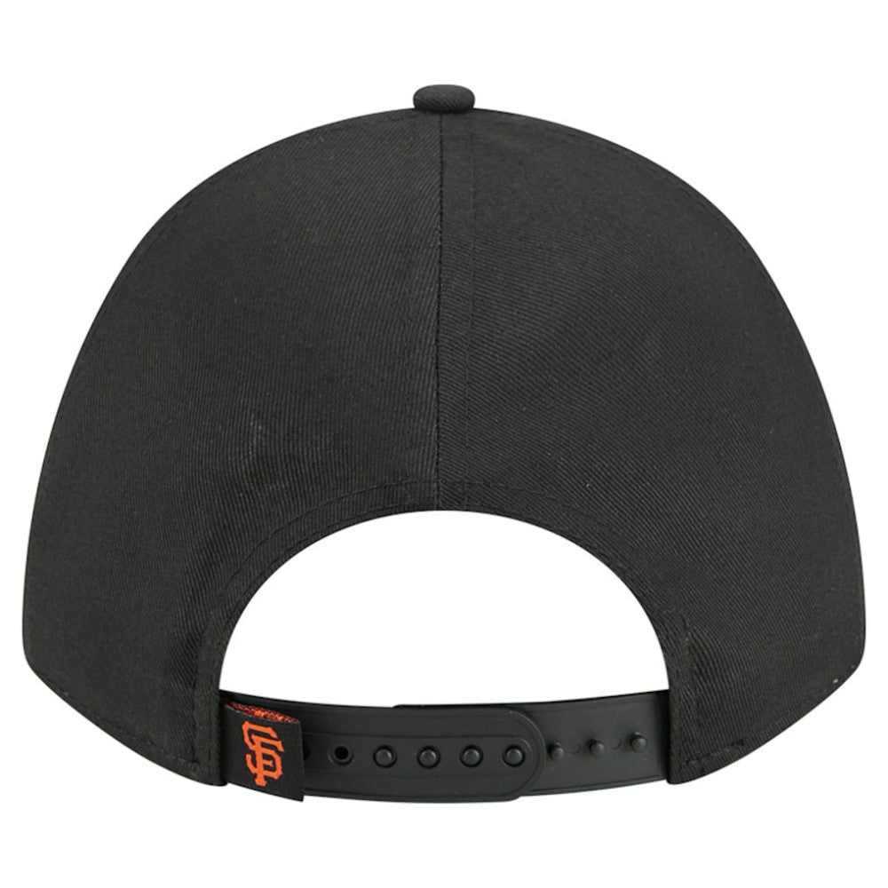 San Francisco Giants Women's Metallic A-Frame 9FORTY Adjustable Hat - Black | New Era