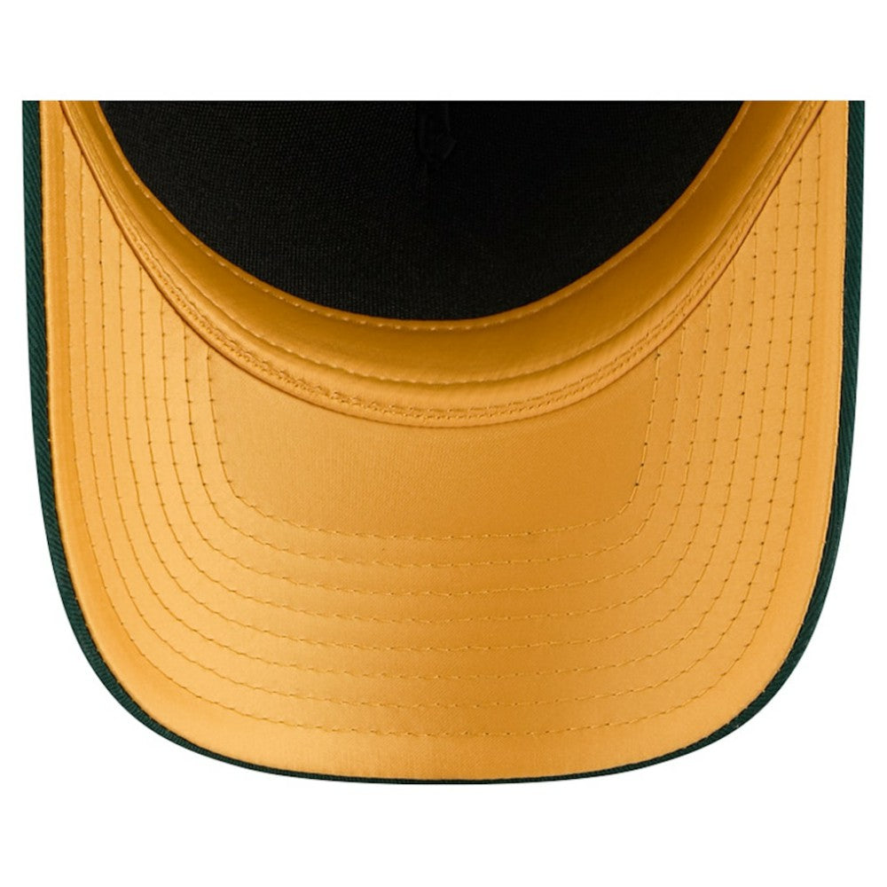 Athletics Women's Metallic A-Frame 9FORTY Adjustable Hat - Green | New Era