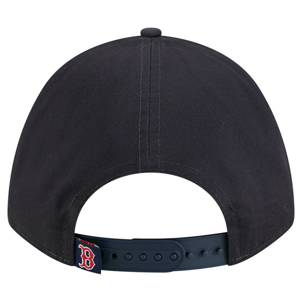 Boston Red Sox Women's Metallic A-Frame 9FORTY Adjustable Hat - Navy | New Era