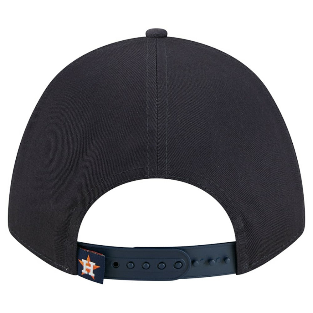 Houston Astros Women's Metallic A-Frame 9FORTY Adjustable Hat - Navy | New Era