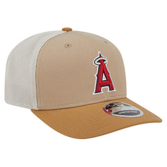 Los Angeles Angels 9SEVENTY Trucker Adjustable Hat - Stone | New Era