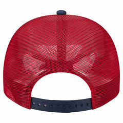 Washington Nationals Banner A-Frame 9FIFTY Trucker Snapback Hat - Cream/Red | New Era