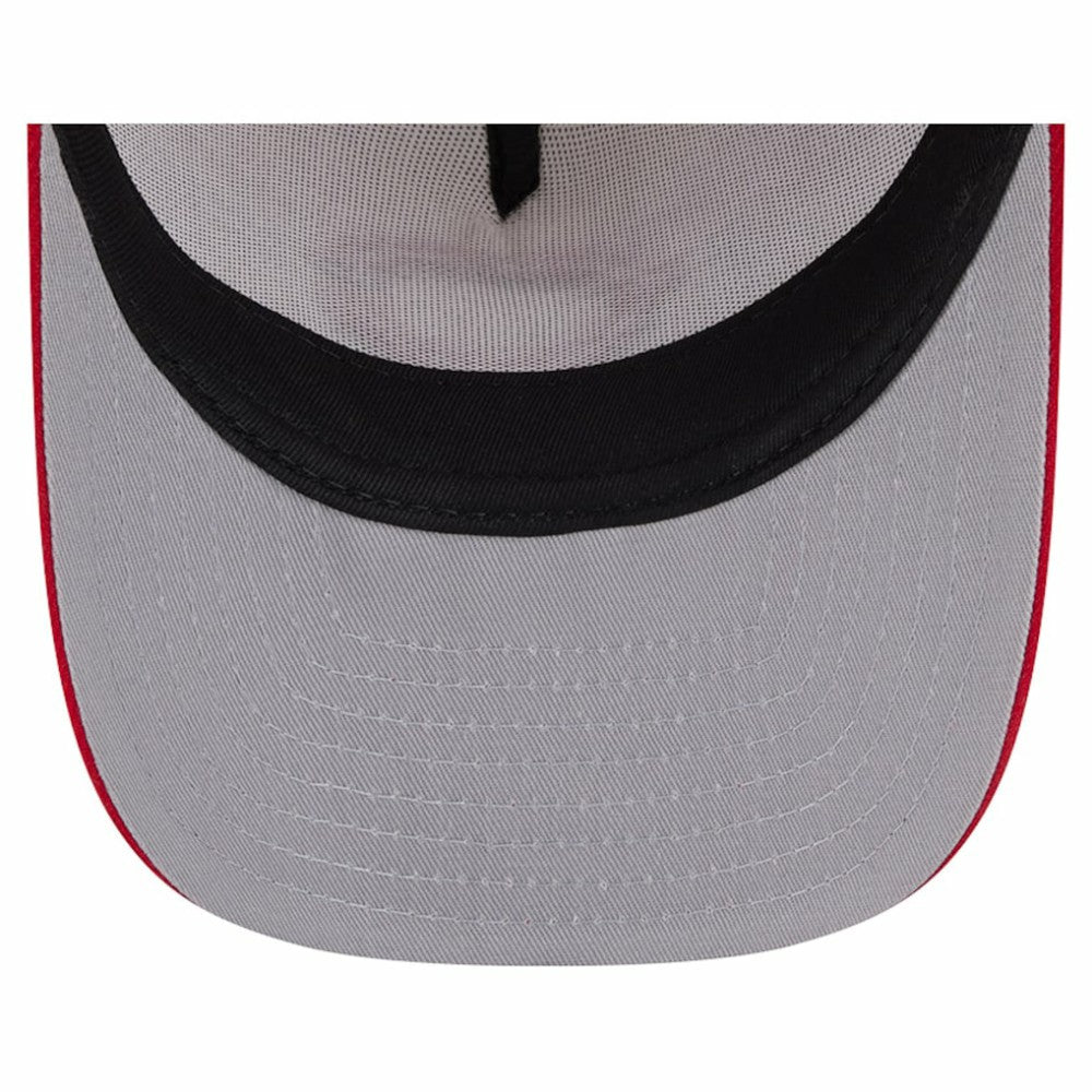 Cincinnati Reds Banner A-Frame 9FIFTY Trucker Snapback Hat - Cream/Red | New Era