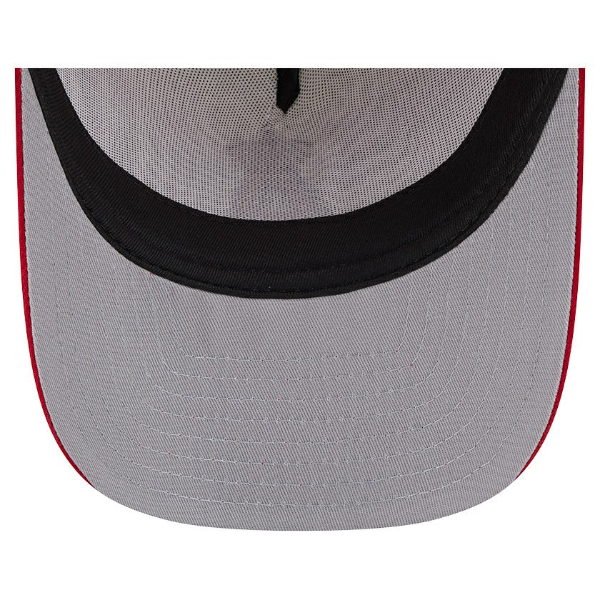 Los Angeles Angels Banner A-Frame 9FIFTY Trucker Snapback Hat - Cream/Red | New Era