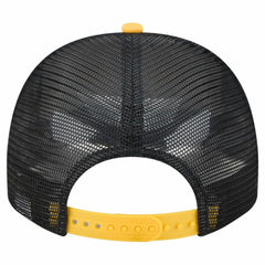 Pittsburgh Pirates Banner A-Frame 9FIFTY Trucker Snapback Hat - Cream/Black | New Era