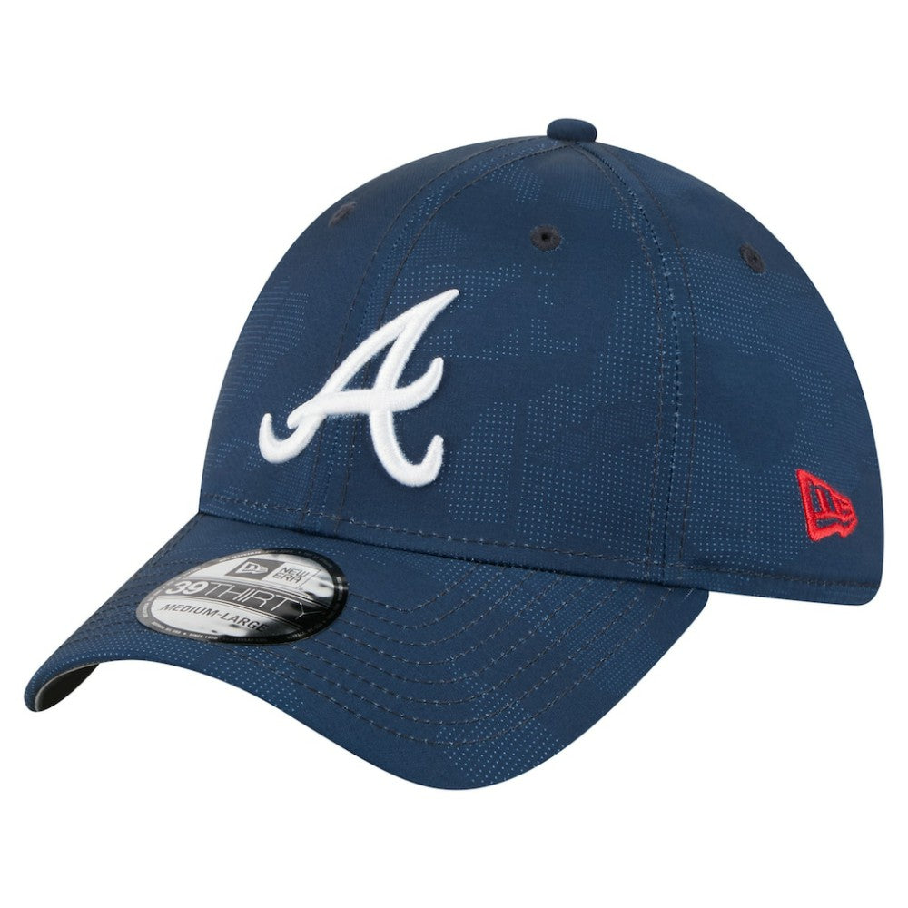 Atlanta Braves Tonal Camo 39THIRTY Flex Hat - Navy | New Era