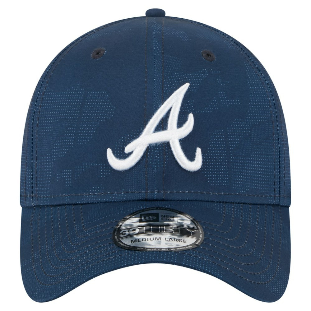 Atlanta Braves Tonal Camo 39THIRTY Flex Hat - Navy | New Era