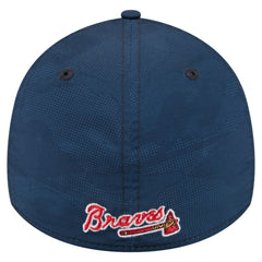 Atlanta Braves Tonal Camo 39THIRTY Flex Hat - Navy | New Era