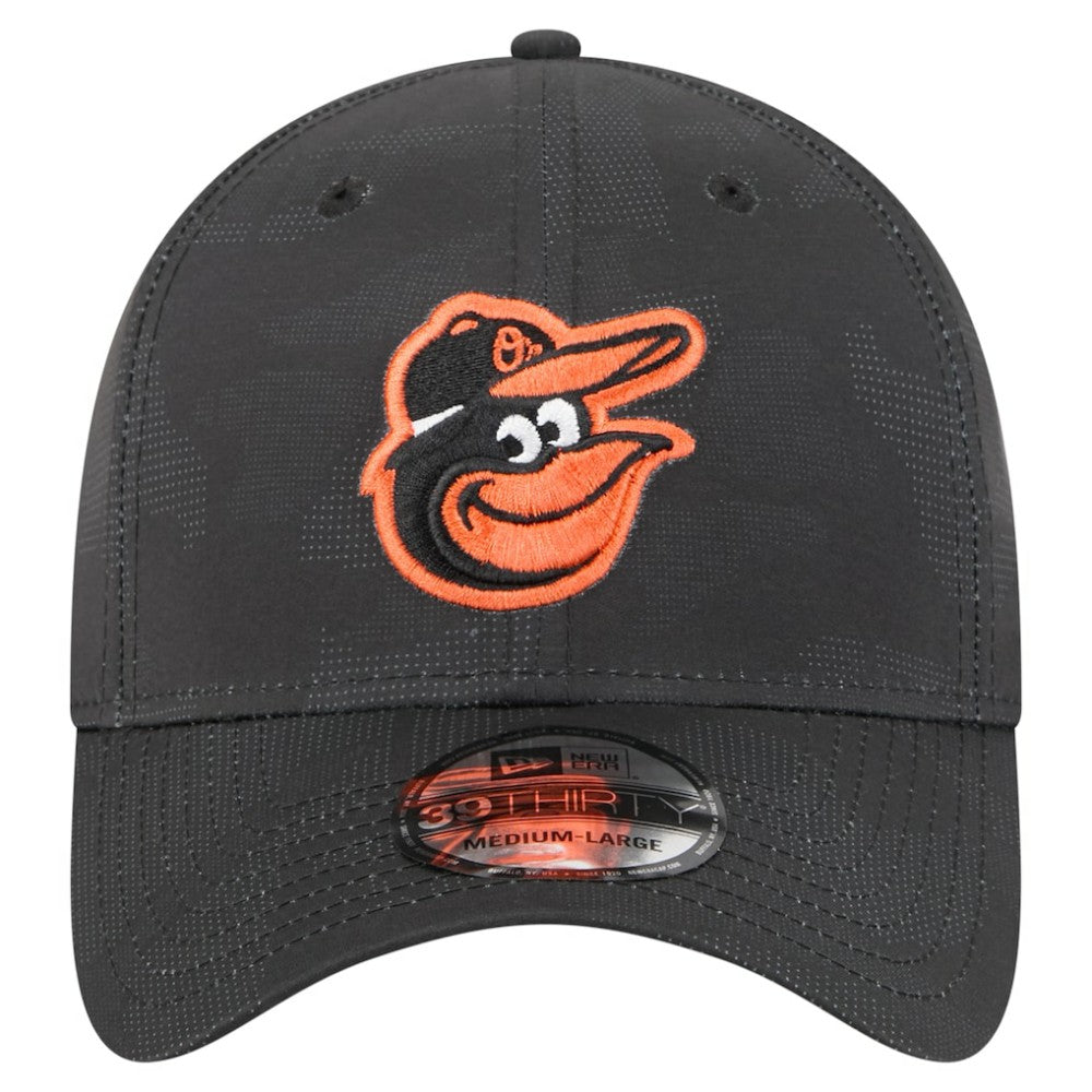 Baltimore Orioles Tonal Camo 39THIRTY Flex Hat - Black | New Era