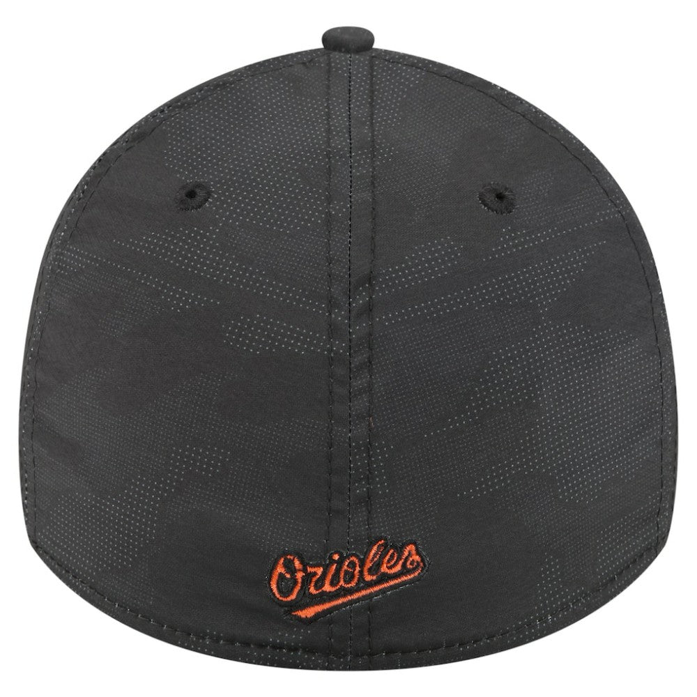 Baltimore Orioles Tonal Camo 39THIRTY Flex Hat - Black | New Era