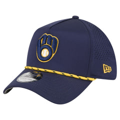 Milwaukee Brewers 39THIRTY A-Frame Perforated Flex Hat - Navy | New Era