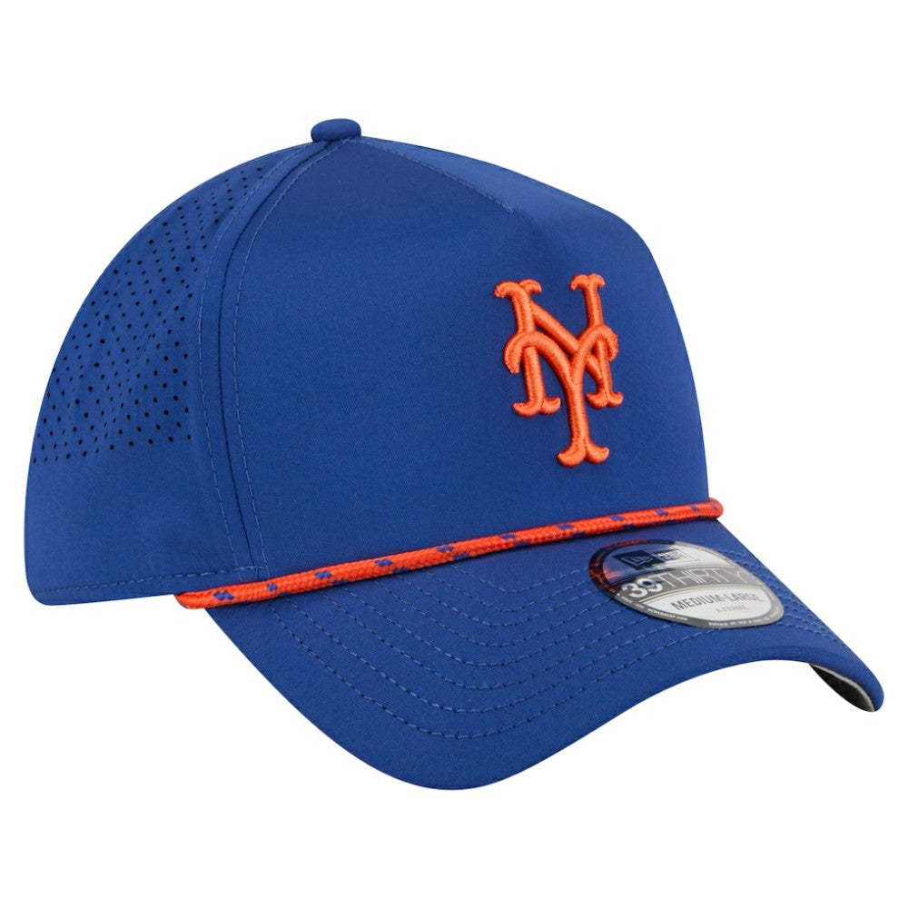 New York Mets 39THIRTY A-Frame Perforated Flex Hat - Royal | New Era