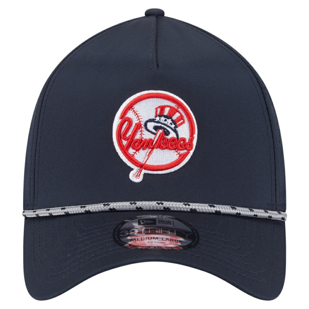 New York Yankees 39THIRTY A-Frame Perforated Flex Hat - Navy | New Era
