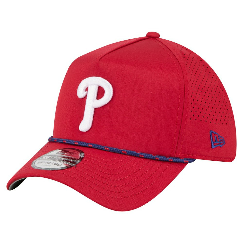 Philadelphia Phillies 39THIRTY A-Frame Perforated Flex Hat - Red | New Era