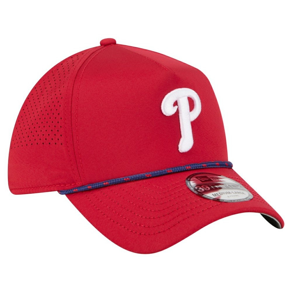 Philadelphia Phillies 39THIRTY A-Frame Perforated Flex Hat - Red | New Era