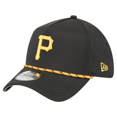 Pittsburgh Pirates 39THIRTY A-Frame Perforated Flex Hat - Black | New Era