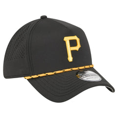 Pittsburgh Pirates 39THIRTY A-Frame Perforated Flex Hat - Black | New Era