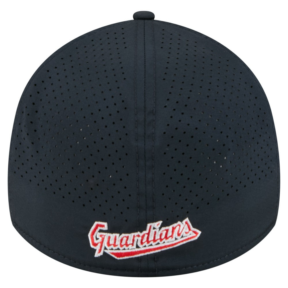 Cleveland Guardians 39THIRTY A-Frame Perforated Flex Hat - Navy | New Era