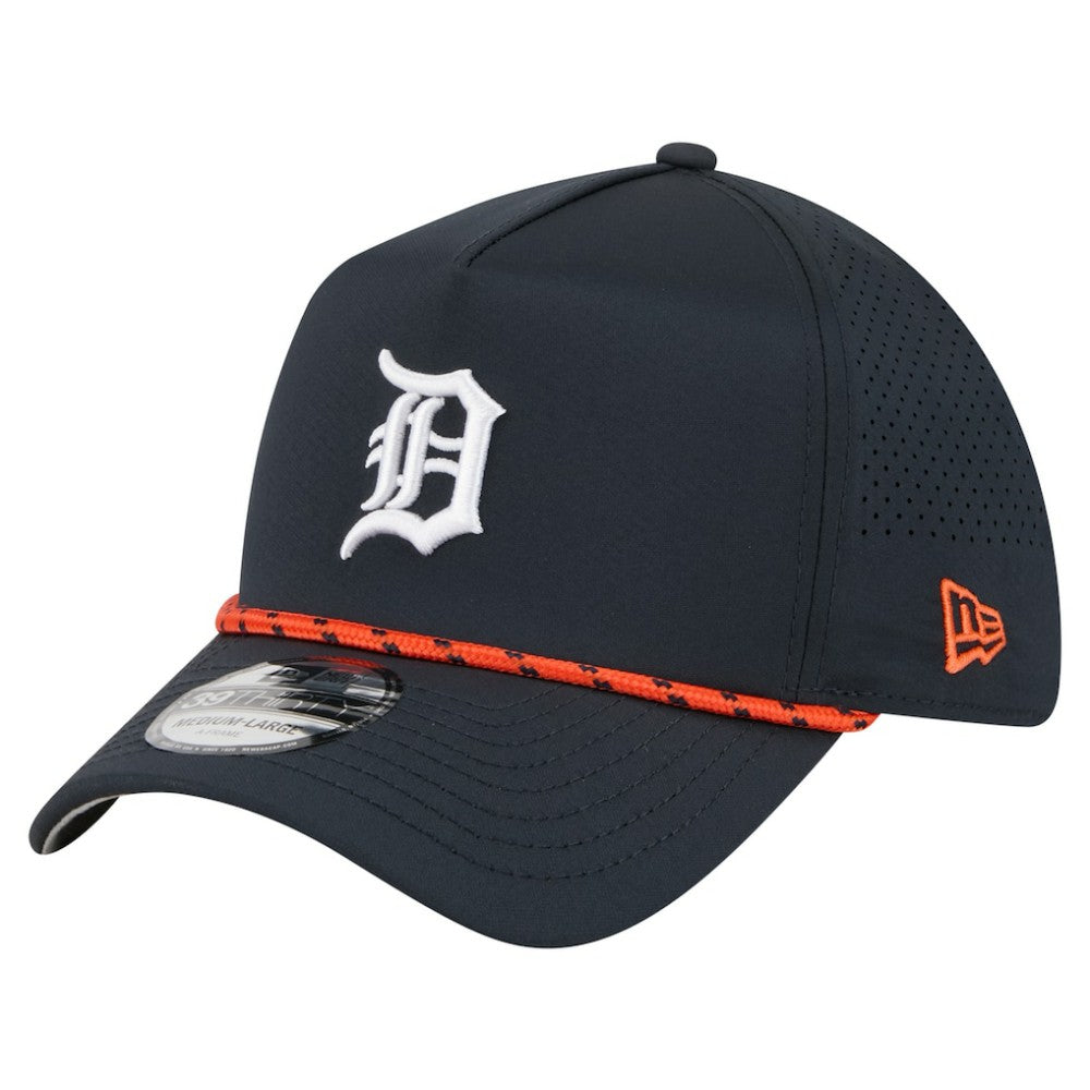 Detroit Tigers 39THIRTY A-Frame Perforated Flex Hat - Navy | New Era
